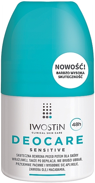 Antiperspirant for Sensitive Skin - Iwostin Deocare Sensitive Roll-On — photo N1