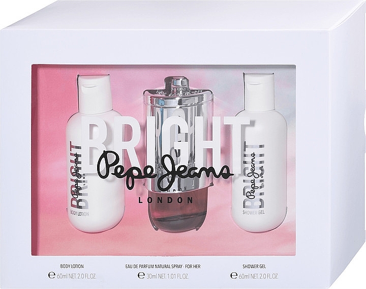 Pepe Jeans Bright - Set (edp/30ml + b/lot/60ml + sh/gel/60ml) — photo N1