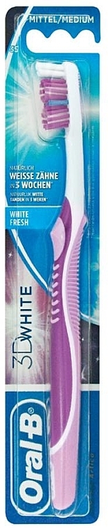 Soft Toothbrush 35, purple - Oral-B 3D White — photo N1