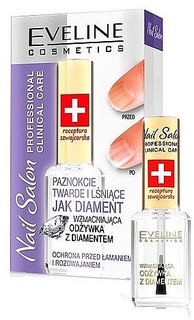 Nail Strengthening Treatment - Eveline Cosmetics Nail Salon Diamond Nail Treatment — photo N1