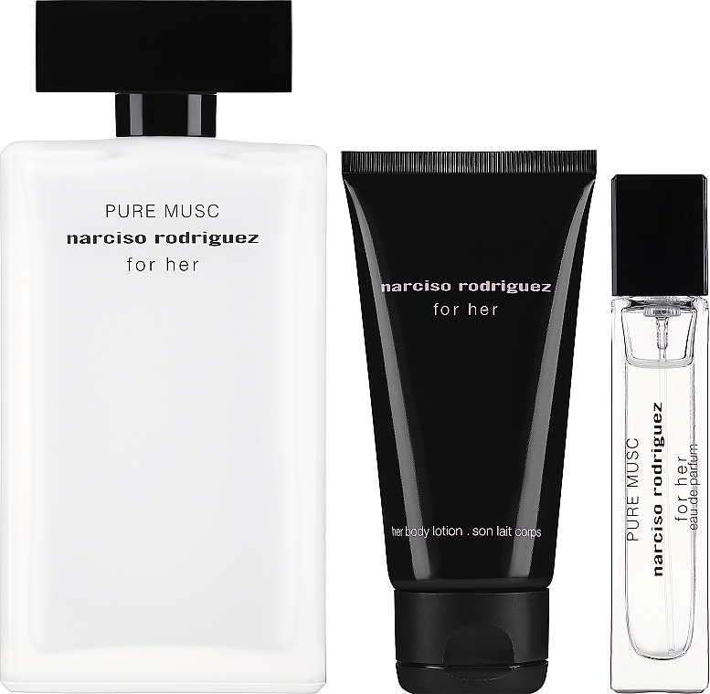 Narciso Rodriguez For Her Pure Musc - Set (edp/100ml + edp/mini/10ml + b/lot/50ml) — photo N1