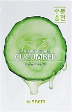 Cucumber Facial Sheet Mask - The Saem Natural Cucumber Mask Sheet — photo N1