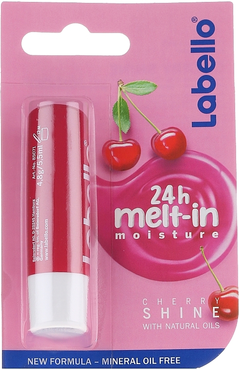 Lip Balm "Cherry" - Labello Lip Care Cherry Shine Lip Balm — photo N1