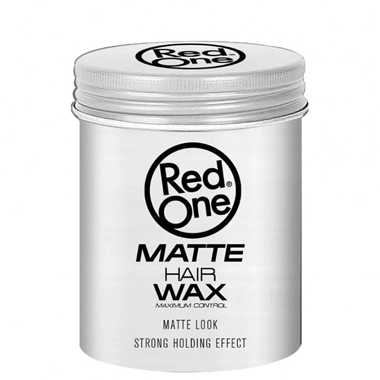 Hair Styling Wax - RedOne Matt Hair Wax White — photo N1