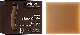 Fragrances, Perfumes, Cosmetics Natural Neem Soap for Problem Skin - Apeiron Neem Plant Oil Soap