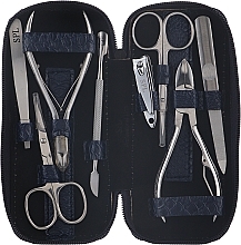 Manicure Set, 8 tools, blue anaconda, 77602AW - SPL — photo N20