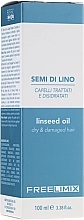 Linseed Hair Oil - Freelimix Semi Di Lino Linseed Oil For Dry And Damaged Hair — photo N3