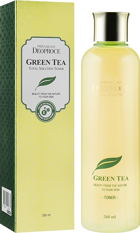 Moisturizing Green Tea Face Toner - Deoproce Premium Greentea Total Solution Toner — photo N1