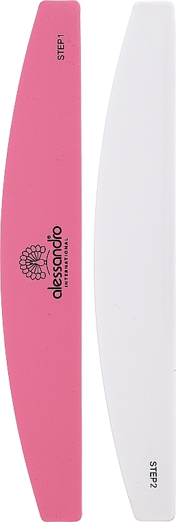 Double-Sided Quickshine Nail File, 45-219 - Alessandro International High Speed Quickshine File Moon — photo N4