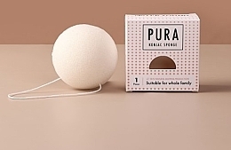 Konjac Sponge, white - Sister Young PURA Konjac Sponge White — photo N5