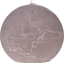 Fragrances, Perfumes, Cosmetics Natural Candle, ball, 8 cm, grey - Ringa Grey Candle