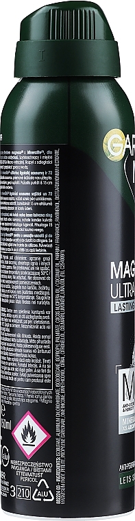 Men Deodorant Spray "Magnesium Ultra Dryness" - Garnier Mineral Deodorant — photo N2