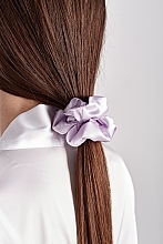 Natural Silk Scrunchie Set, size M, lavender - de Lure Scrunchie Set — photo N2