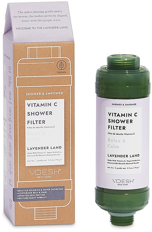 Lavender Shower Filter - Voesh Vitamin C Shower Filter Lavender Land — photo N1