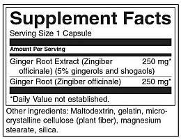 Ginger Root Supplement, 250 mg - Swanson Ginger Root — photo N4