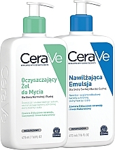 Set for Normal and Dry Skin - CeraVe (gel/473ml + lot/473ml) — photo N1