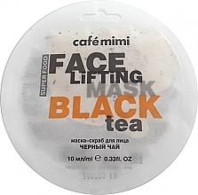 Fragrances, Perfumes, Cosmetics Face Scrub-Mask "Black Tea & Lemongrass" - Cafe Mimi Face Mask