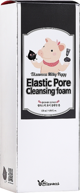 Pore Cleansing Foam - Elizavecca Face Care Milky Piggy Elastic Pore Cleansing Foam — photo N2