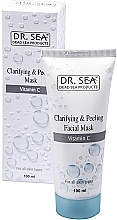 Fragrances, Perfumes, Cosmetics Whitening & Peeling Vitamin C Facial Mask - Dr. Sea Whitening & Peeling Facial Mask