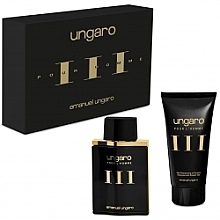 Fragrances, Perfumes, Cosmetics Ungaro Pour L'Homme III - Set (edt/100ml + sh/gel/150ml)