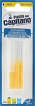Interdental Brushes Set, yellow - Pasta Del Capitano Interdental Brush Fine 0.9 mm — photo N1