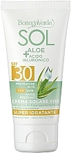 Face Sunscreen - Bottega Verde Sol Aloe + Hyaluronic Acid Face Sunscreen SPF30 — photo N1