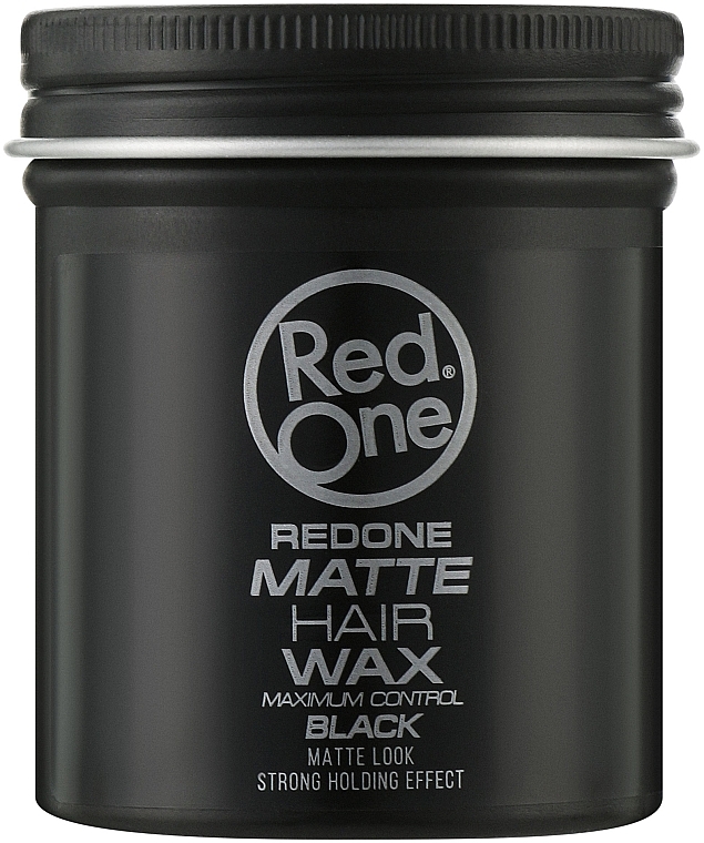 Matte Hair Styling Wax - RedOne Matte Hair Wax Black — photo N5