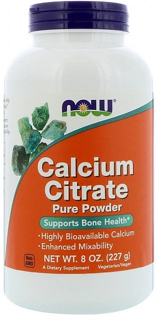 Calcium Citrate Powder, 227g - Now Foods Calcium Citrate Powder — photo N1