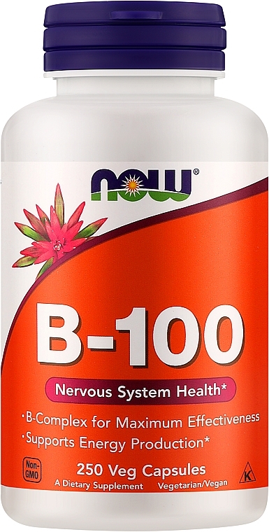 Vitamin B-100 - Now Foods Vitamin B-100 Veg Capsules — photo N1