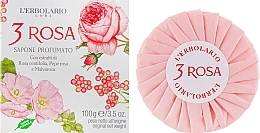 Fragrant Soap "3 Roses" - L'Erbolario 3 Rosa Sapone Profumato — photo N1