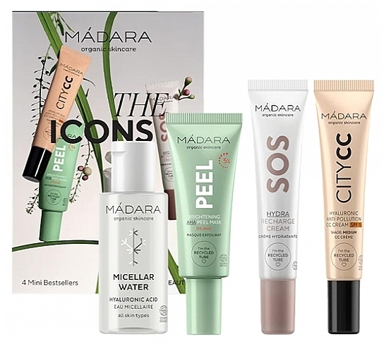 Set - Madara Cosmetics The Icons Colour: Medium (m/water/50ml + mask/17ml + cr/15ml + cc/cr/15ml) — photo N1