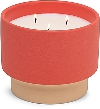 Fragrances, Perfumes, Cosmetics Scented Candle 'Amber & Smoke' - Paddywax Color Block Red / Tan Ceramic Amber & Smoke