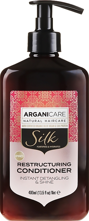 Repair Silk Protein Hair Conditioner - Arganicare Silk Restructuring Conditioner — photo N1