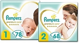Fragrances, Perfumes, Cosmetics Premium Care Diapers Set, 146 pcs - Pampers