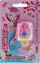 Little Mermaid Lip Balm, raisin ice cream - Chlapa Chlap Ice Cream With Raisins Lip Balm — photo N1