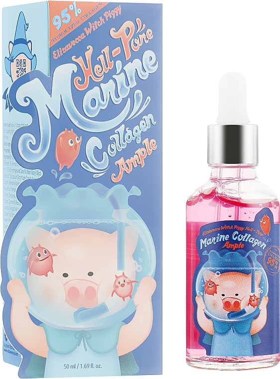 Marine Collagen Face Serum - Elizavecca Hell Pore Marine Collagen Ample 95% — photo N1