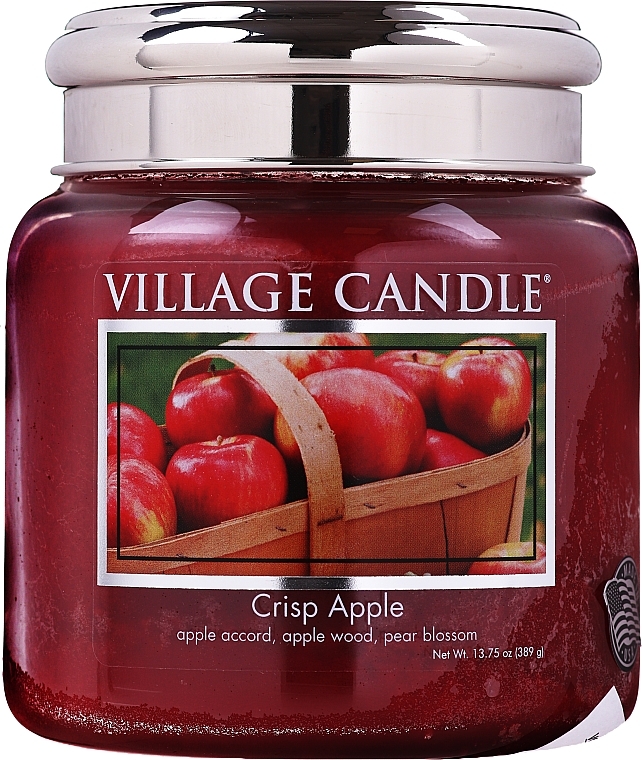 Scented Candle in Glass Jar - Village Candle Crisp Apple — photo N10