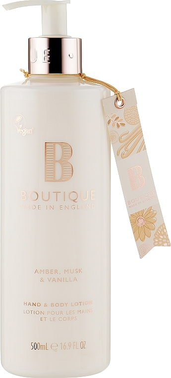 Hand & Body Lotion "Amber, Musk & Vanilla" - Grace Cole Boutique Hand Body Lotion Boutique Amber, Musk & Vanilla — photo N5