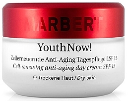 Cream for Dry Skin - Marbet YouthNow! Anti-Aging Day Cream Dry Skin SPF15 — photo N1