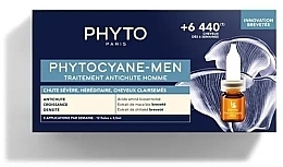 Fragrances, Perfumes, Cosmetics Men Anti Hair Loss Ampoule - Phyto Phytocyane Men Treatment