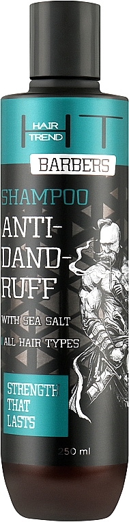 Sea Salt Shampoo for Deep Cleansing - Hair Trend Barbers Anti-Dandruff Shampoo — photo N1