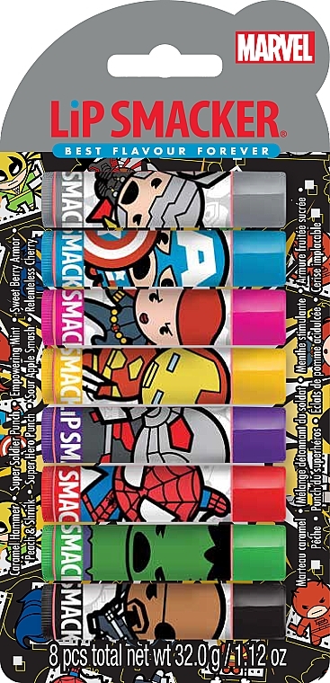 Lip Balm Set - Lip Smacker Marvel Party Pack (lip/balm/8x4g) — photo N1