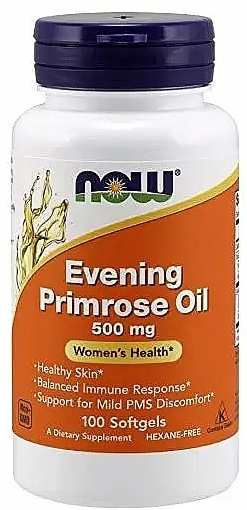 Evening Primrose Oil Capsules, 500 mg - Now Foods Evening Primrose Oil — photo N1