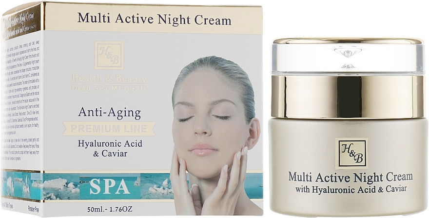 Multiactive Night Face Cream with Hyaluronic Acid - Health And Beauty Multi Active Night Cream — photo N4