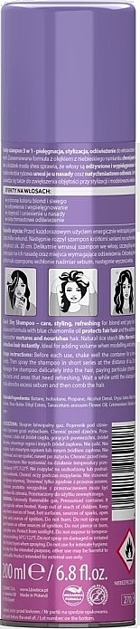 Dry Shampoo for Dry Hair - L'biotica Biovax Glamour Ultra Violet For Blond — photo N2