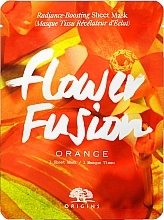 Fragrances, Perfumes, Cosmetics Glowing Orange Face Sheet Mask - Origins Flower Fusion Radiance Boosting Sheet Mask