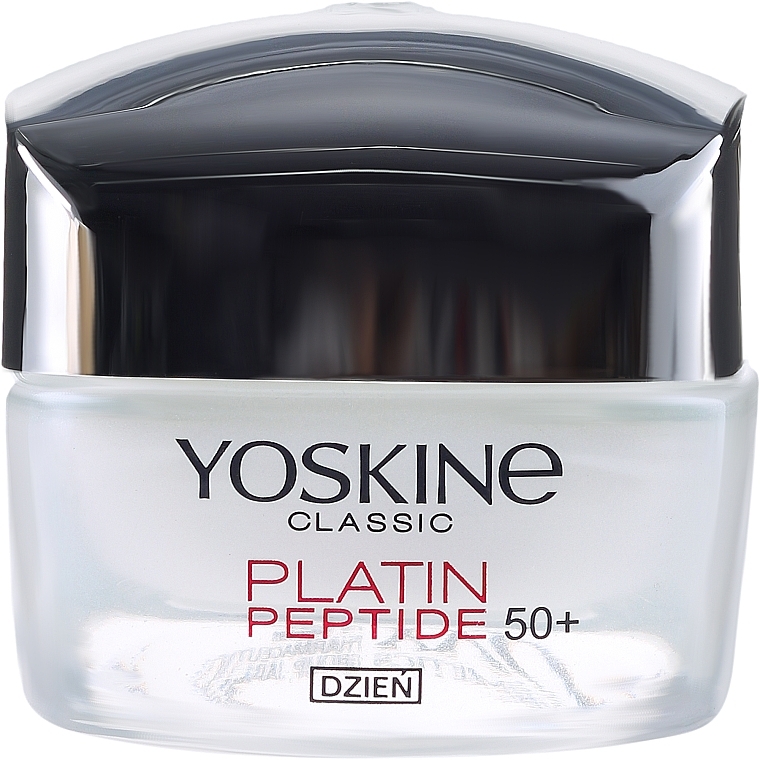 Day Cream for Normal and Combination Skin - Yoskine Classic Platin Peptide Face Cream 50+ — photo N2