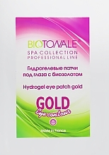 Fragrances, Perfumes, Cosmetics Hydrogel Eye Patch with Biogold - Biotonale Hydrogel Eye Patch Gold