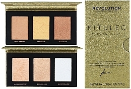 Fragrances, Perfumes, Cosmetics Set - Makeup Revolution Kitulec #GlowKitulca Highlighter Palette (2xhigh/palette/7.5g)