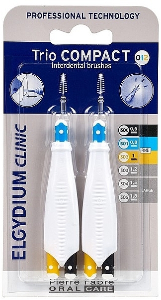 Interdental Brush - Elgydium Clinic Trio Compact Fine ISO 0,1,2 — photo N2